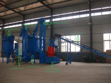 الصين 1T/H Biomass Pellet Making Machine Wood Pellet Production Line For Bamboo , Peanut Shell المزود
