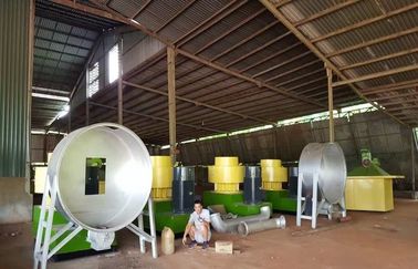 الصين straw bales pellet line, complete pellet production line project with 1T/H~5T/H capacity المزود