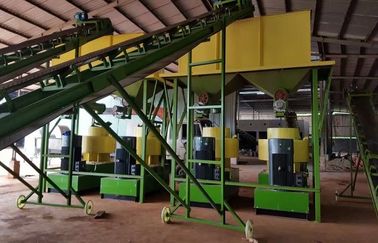 الصين Cow dung fertilizer pellets production line with 1-5T/H capacity المزود